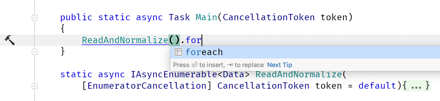 ForEach Postfix Template